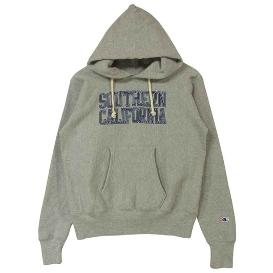 Champion チャンピオン USA製 赤単タグ 復刻 REVERSE WEAVE リバースウィーブスウェット パーカー コットン グレー系 M【中古】