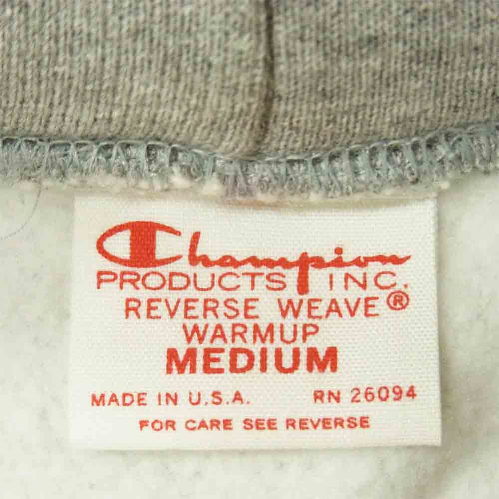 Champion チャンピオン USA製 赤単タグ 復刻 REVERSE WEAVE リバースウィーブスウェット パーカー コットン グレー系 M【中古】