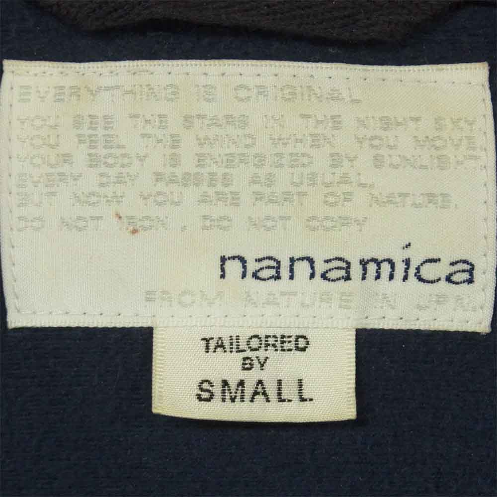 nanamica ナナミカ SUGF576 コットン フルジップ 長袖 シャツ ジャケット 日本製 ブルー系 S【中古】