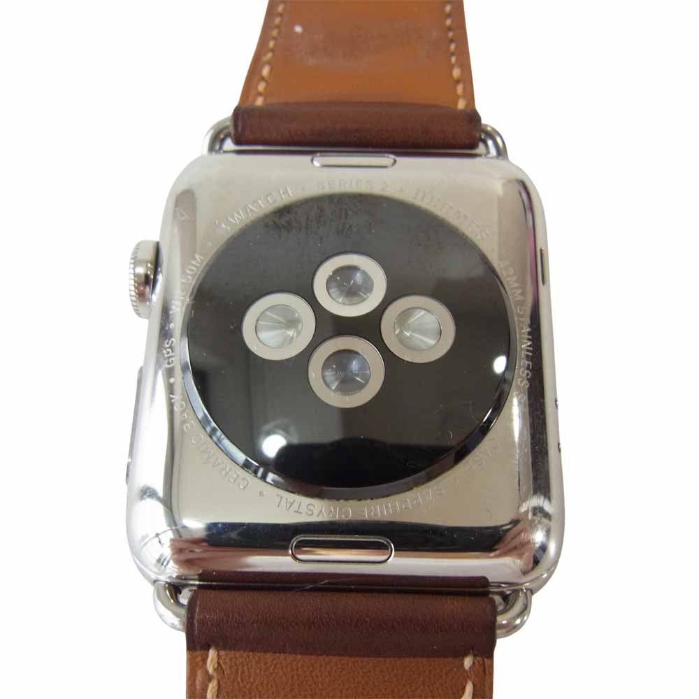 HERMES エルメス Apple Watch アップルウォッチ series 2 42mm ブラウン系【美品】【中古】