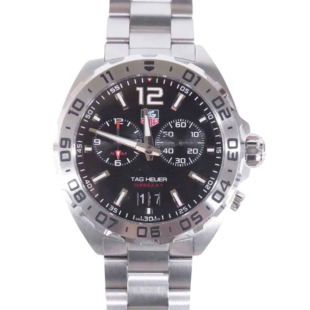 TAG HEUER タグホイヤー WAZ111A FORMULA 1 フォーミュラー1 アラーム クォーツ ウォッチ シルバー系【中古】
