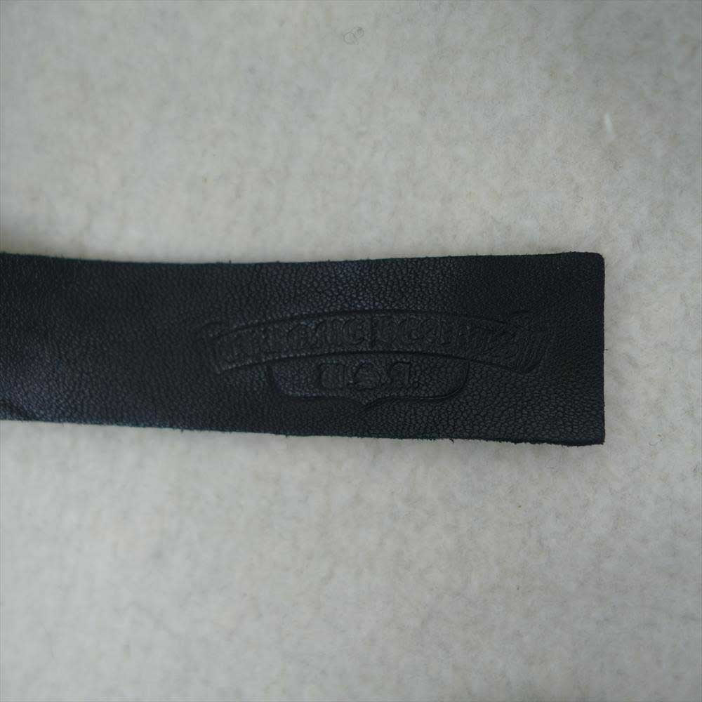 CHROME HEARTS クロムハーツ（原本無） JKT GRP NOT BOMBER CHワッペン レザー 切り替え スタジャン ブルゾン グレー系 ブラック系【中古】