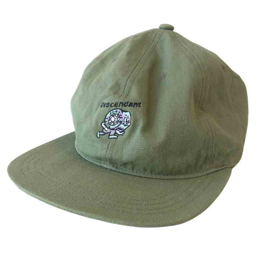 DESCENDANT ディセンダント 18AW Kid Bearing MIAMI CAP キッド ベアリング マイアミ キャップ カーキ系 F【中古】