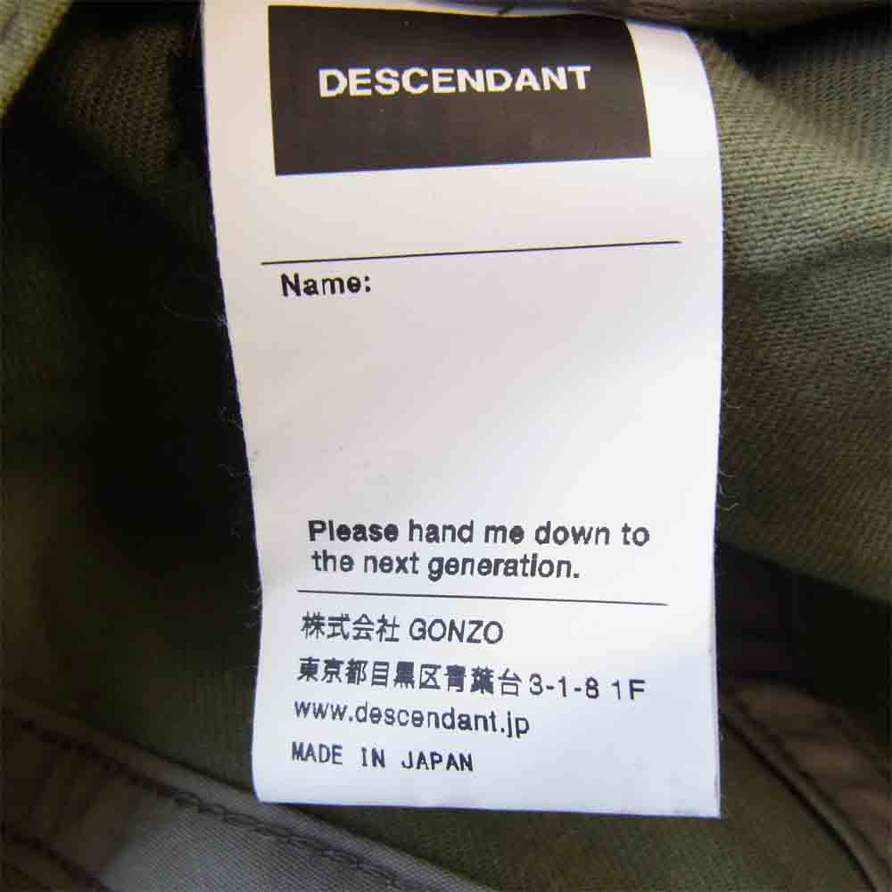 DESCENDANT ディセンダント 18AW Kid Bearing MIAMI CAP キッド ベアリング マイアミ キャップ カーキ系 F【中古】