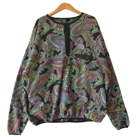 キャプテンズヘルム PAISLEY FLEECE SNAP TEE ペイズリー フリース スナップ Tシャツ マルチカラー系 XL【美品】【中古】