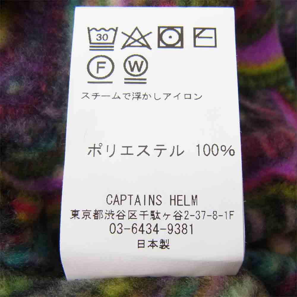 キャプテンズヘルム PAISLEY FLEECE SNAP TEE ペイズリー フリース スナップ Tシャツ マルチカラー系 XL【美品】【中古】