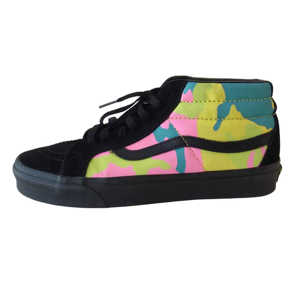 VANS バンズ 721356 SK8 Mid スケートミッド スニーカー マルチカモネオン マルチカラー系 27.5【中古】