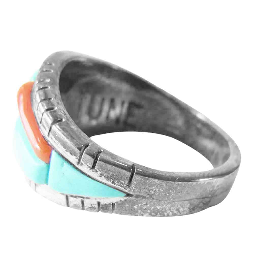 デヴィッド チューン INLAY RING インレイ リング シルバー系 17号程度【中古】