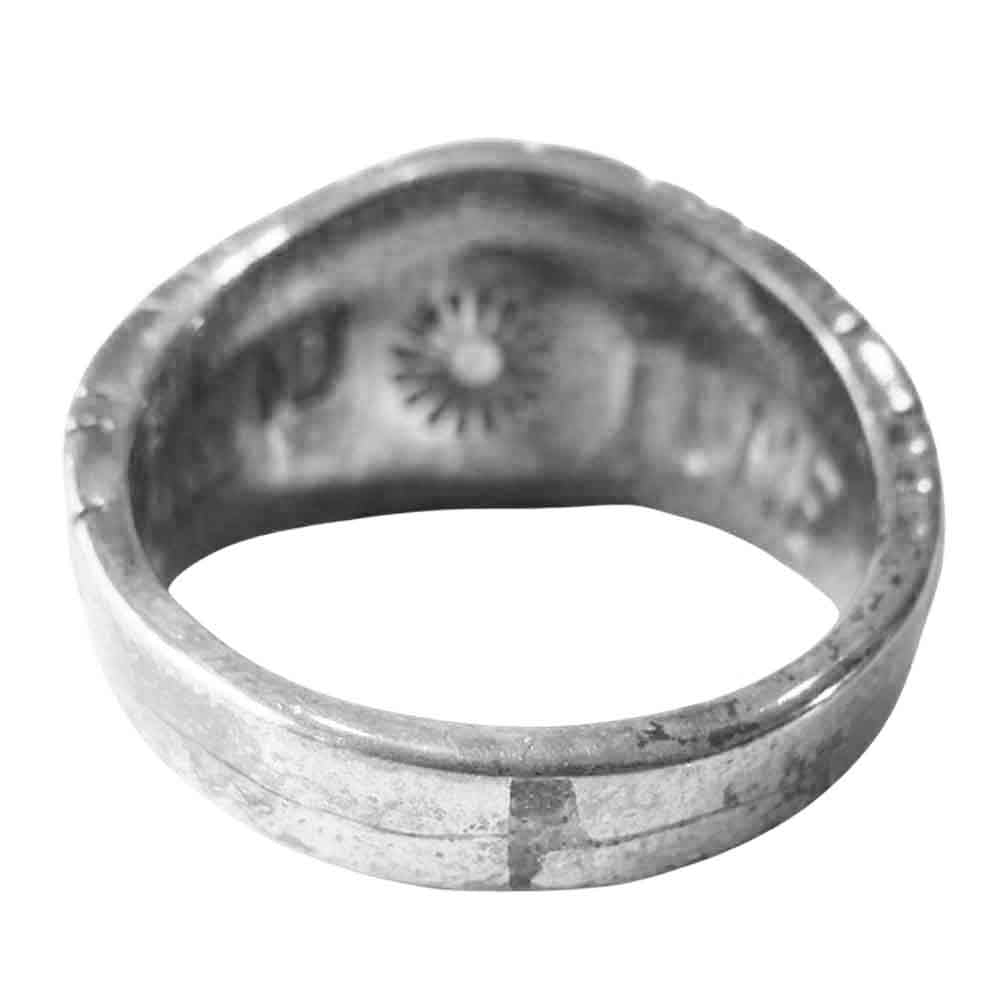 デヴィッド チューン INLAY RING インレイ リング シルバー系 17号程度【中古】