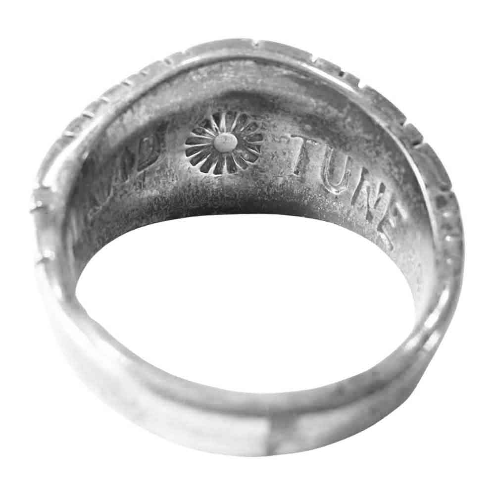 デヴィッド チューン INLAY RING インレイ リング シルバー系 17号程度【中古】