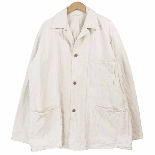 COMOLI コモリ 21SS T01-01005 エリュクスデニム ワークジャケット ホワイト系 2【中古】