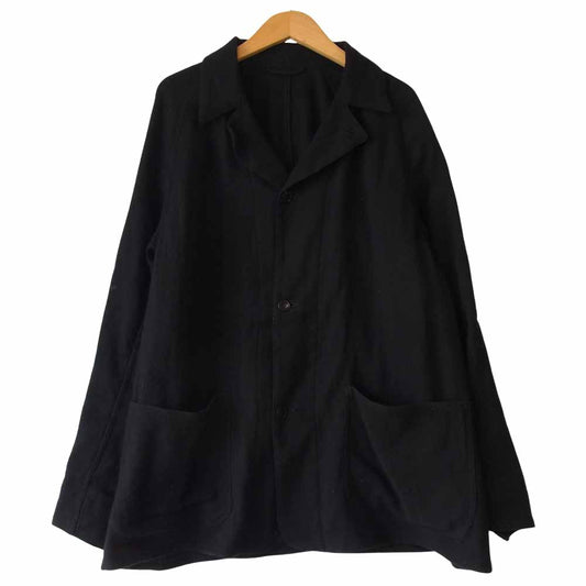 COMOLI コモリ 21SS T01-01028 カシミア和紙 ジャケット ブラック系【中古】
