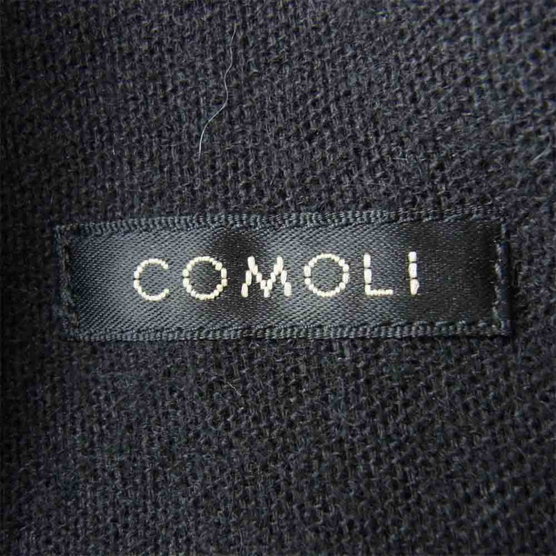 COMOLI コモリ 21SS T01-01028 カシミア和紙 ジャケット ブラック系【中古】