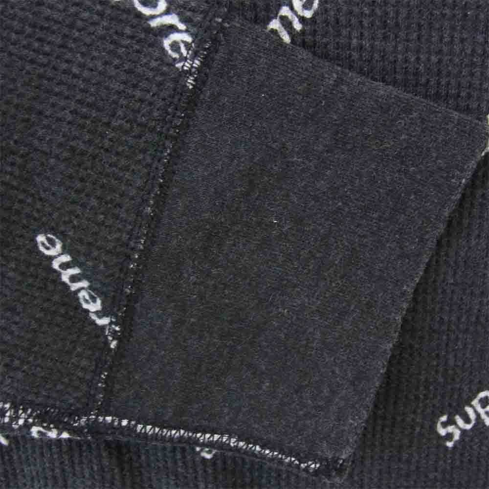 Supreme シュプリーム Hanes Thermal Crew ヘインズ サーマル ブラック系 M【中古】