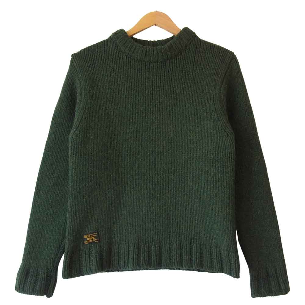 WTAPS ダブルタップス 16AW 162MADT-KNM04 ARAN KNIT アラン ニット セーター グリーン系 2【中古】