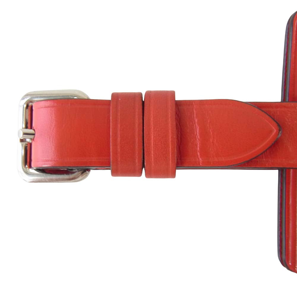 Supreme シュプリーム 17AW M67726 × ルイヴィトン LOUIS VUITTON LV Name Tag LV ロゴ ネーム タグ レッド系【中古】