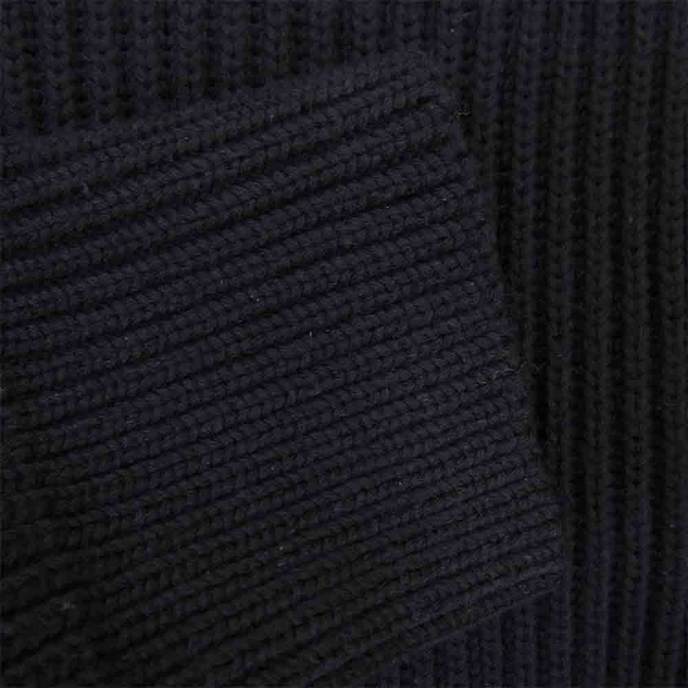 AURALEE オーラリー 15AW A5AP01RK SUPERFINE WOOL RIB KNIT カシミア混 ウール リブ ニット ブラック系 4【中古】