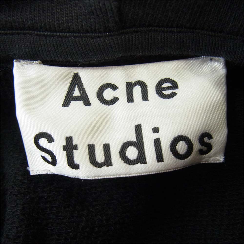 ACNE STUDIOS アクネストゥディオズ FN-MN-SWEA000036 Logo stamp Sweatshirt ロゴ スウェットシャツ パーカー ブラック系 M【中古】