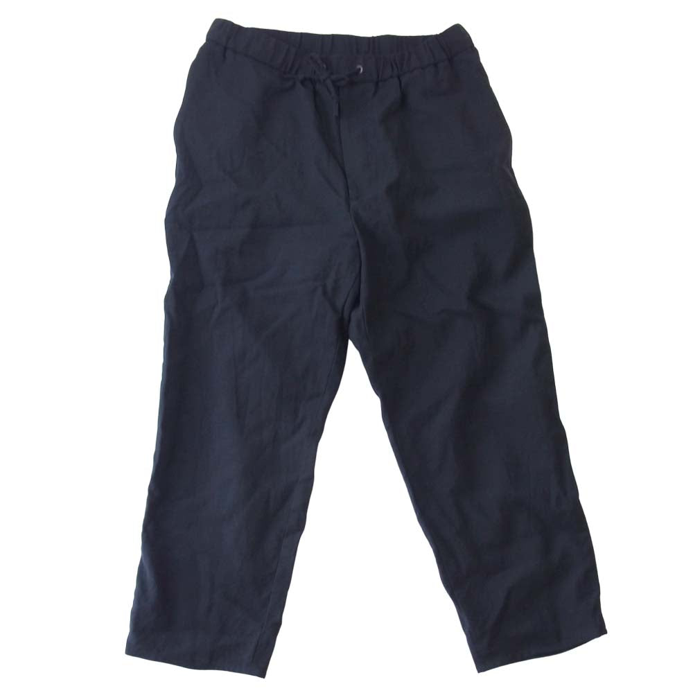 エイトン WOOL ウール イージー テーパード パンツ ネイビー系 6【中古】