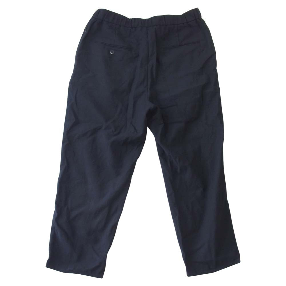 エイトン WOOL ウール イージー テーパード パンツ ネイビー系 6【中古】