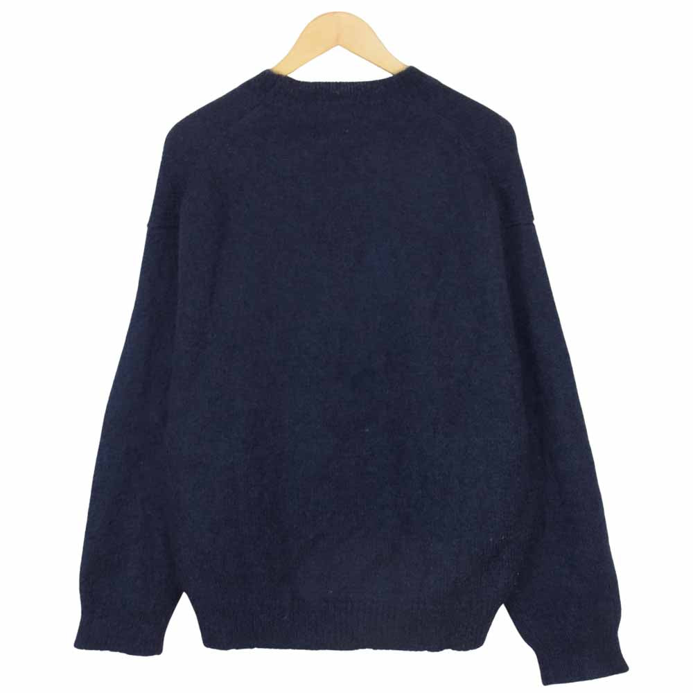 AURALEE オーラリー A6AP01KM KID MOHAIR KNIT キッド モヘア ニット ネイビー系 4【中古】