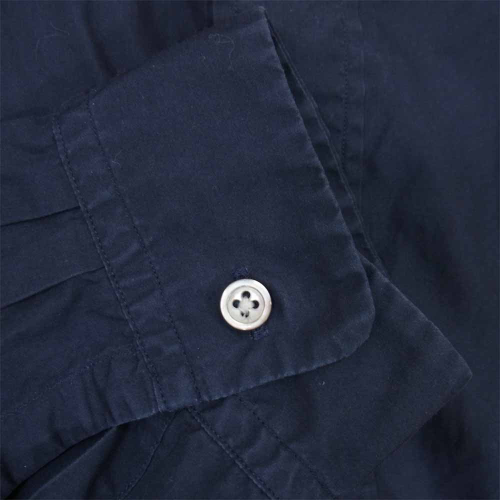 GRAPHPAPER グラフペーパー 19SS GM191-50029B Broad Band Collar Shirt バンドカラー プルオーバー シャツ ネイビー系 2【中古】