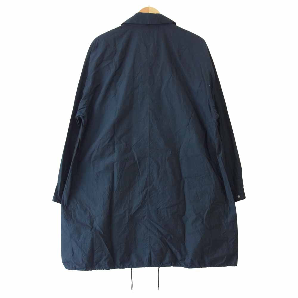 AURALEE オーラリー 17SS A7SC01SC FINX CHAMBRAY BIG SOUTEIN COLLAR COAT ビッグ ステンカラー コート ネイビー系 4【中古】