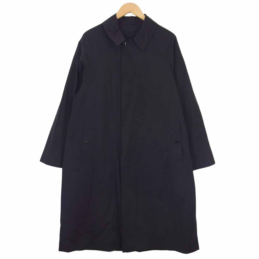COMOLI コモリ 19SS P01-04001 バルカラーコート ステンカラーコート ブラック系 2【中古】