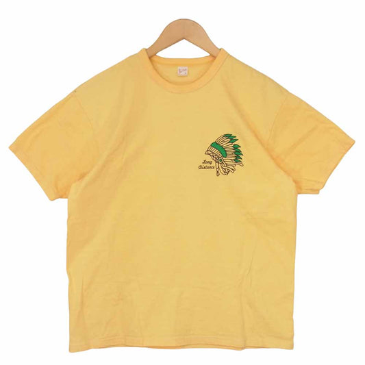 THE FLAT HEAD ザフラットヘッド THO-36W SOUTH DAKOTA Tシャツ イエロー系 42【中古】