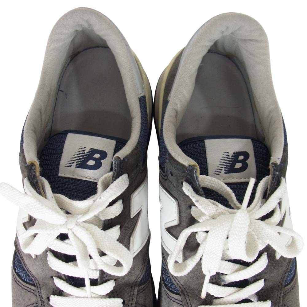 NEW BALANCE ニューバランス USA製 M990 ローカット スニーカー ネイビー系 28cm【中古】