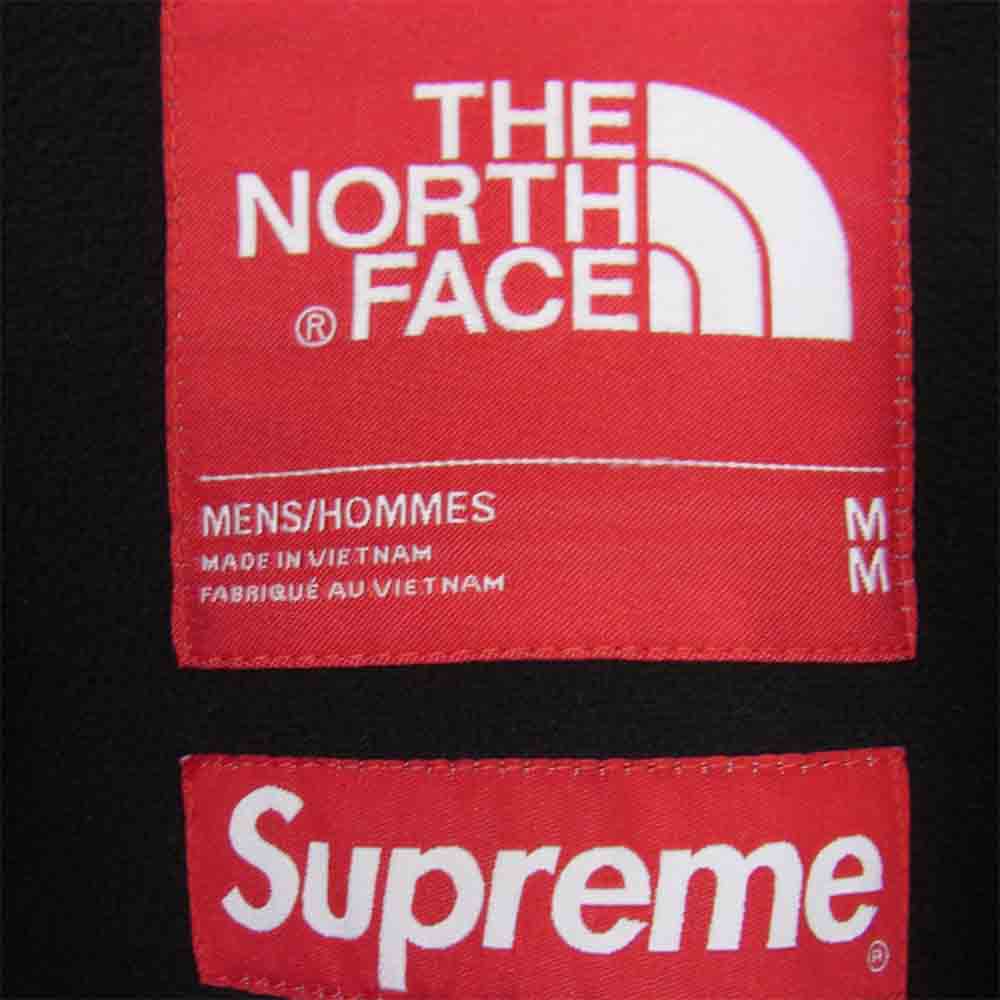 Supreme シュプリーム 20AW NT62004 THE NORTHFACE S Logo Hooded Fleece Jacket ノースフェイス フーデッド フリース ジャケット ブラック系 M【中古】