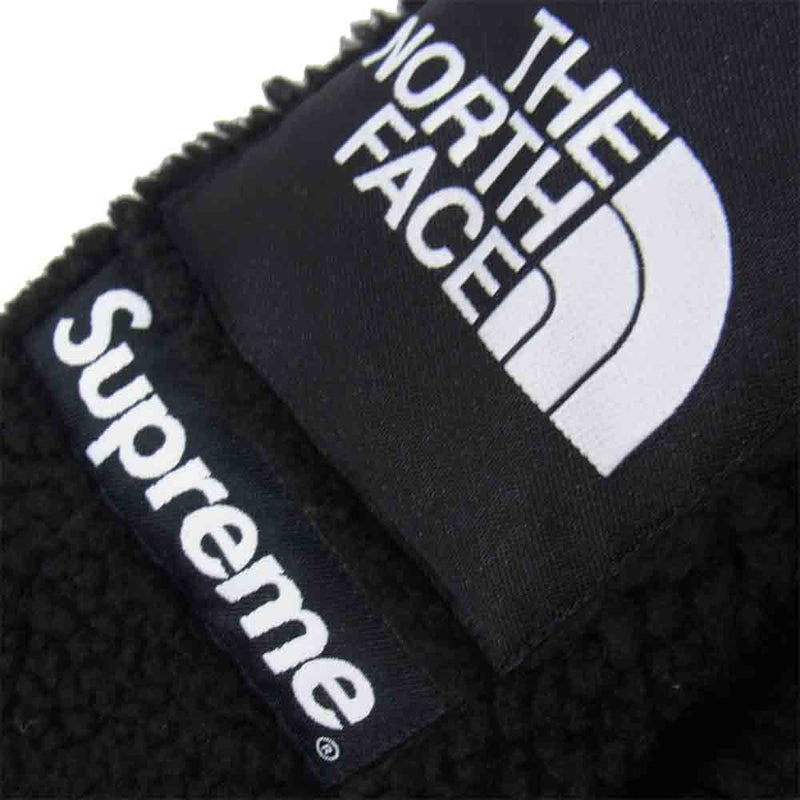 Supreme シュプリーム 20AW NT62004 THE NORTHFACE S Logo Hooded Fleece Jacket ノースフェイス フーデッド フリース ジャケット ブラック系 M【中古】