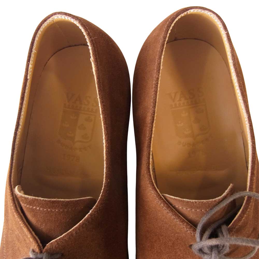 ヴァーシュ PLAIN TOE SUEDE プレーントゥ シューズ ブラウン スエード ブラウン系 41【新古品】【未使用】【中古】