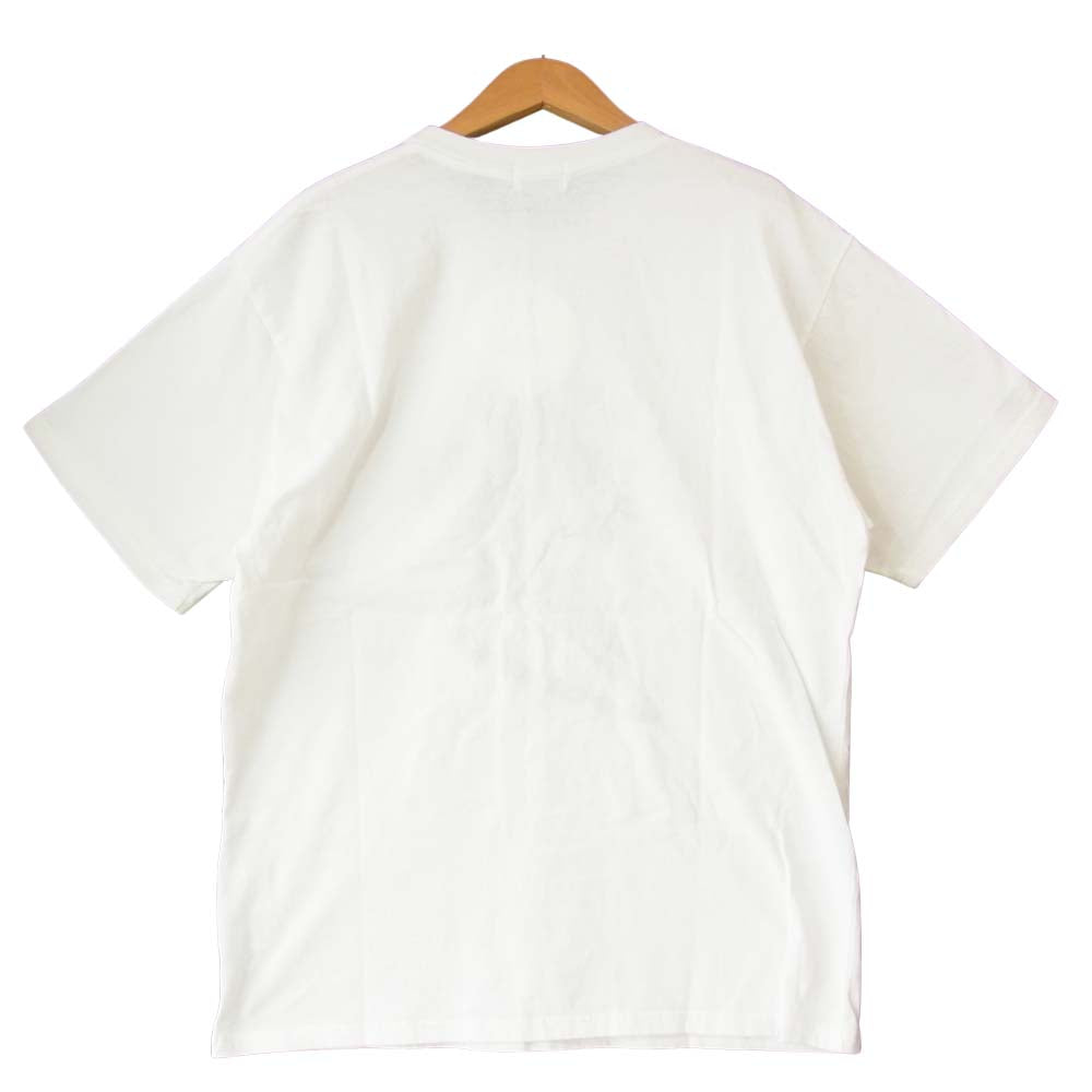 HYSTERIC GLAMOUR ヒステリックグラマー 21ss 02212CT04  GUITAR GIRL ギター ガール 刺繍 Tシャツ ホワイト系 L【新古品】【未使用】【中古】