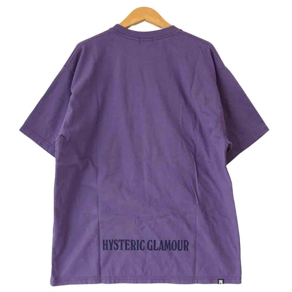 HYSTERIC GLAMOUR ヒステリックグラマー 21ss 02211CT41 VAMPIRELLA WHEN WAKES THE DEAD プリント Tシャツ パープル系 L【新古品】【未使用】【中古】