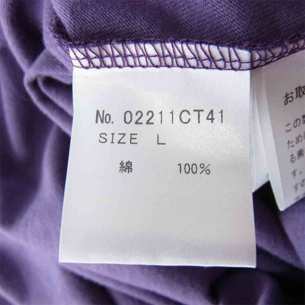 HYSTERIC GLAMOUR ヒステリックグラマー 21ss 02211CT41 VAMPIRELLA WHEN WAKES THE DEAD プリント Tシャツ パープル系 L【新古品】【未使用】【中古】