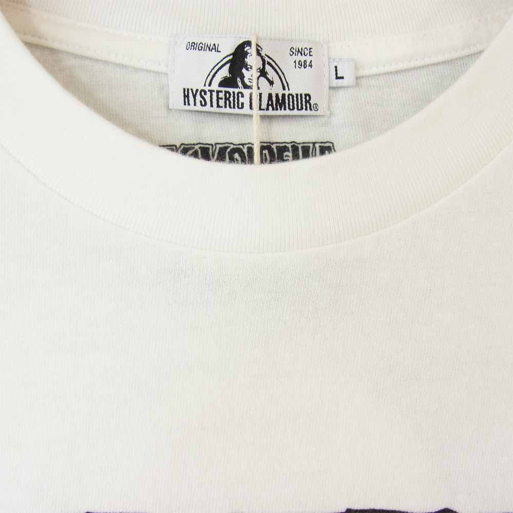 HYSTERIC GLAMOUR ヒステリックグラマー 21ss 02211CT40 VAMPIRELLA CARNIVAL OF THE DAMNED Tシャツ オフホワイト系 L【新古品】【未使用】【中古】