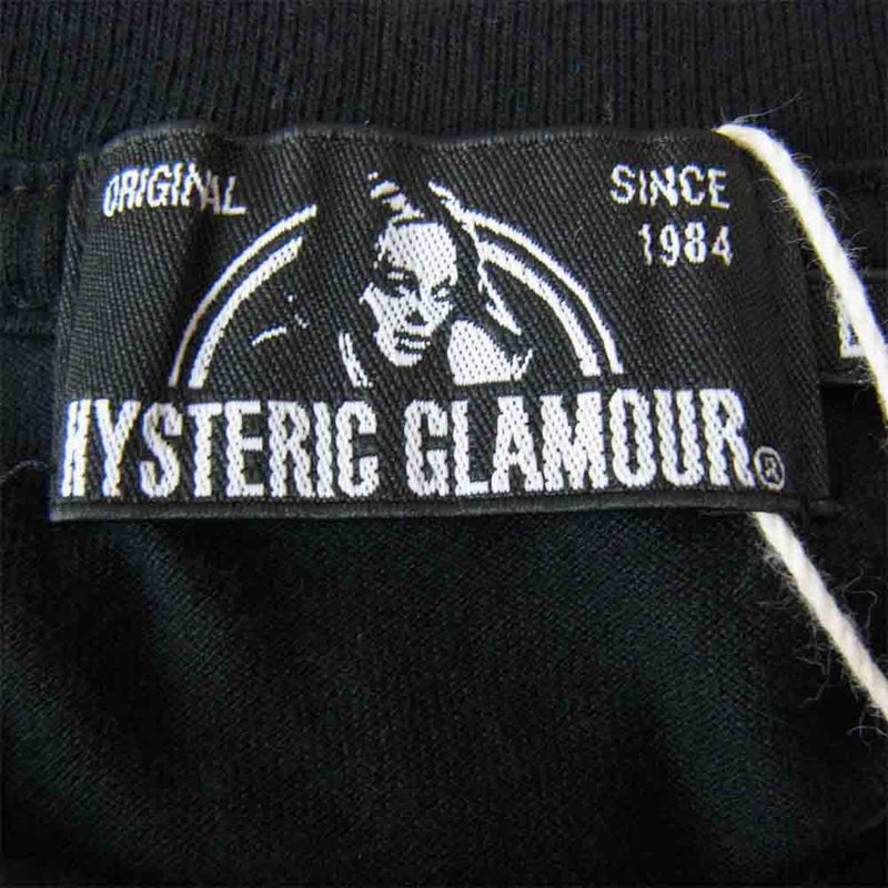 HYSTERIC GLAMOUR ヒステリックグラマー 21ss 02211CT42 未来人 カオス Tシャツ ブラック系  L【新古品】【未使用】【中古】