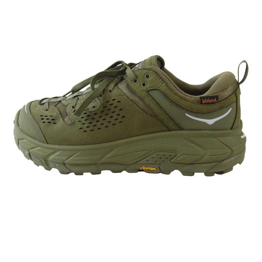 HOKA ONE ONE ホカ オネオネ 1105689 M TOR ULTRA LOW WP JP トゥ ウルトラ ロー ウォータープルーフ スニーカー カーキ系 28.5【新古品】【未使用】【中古】