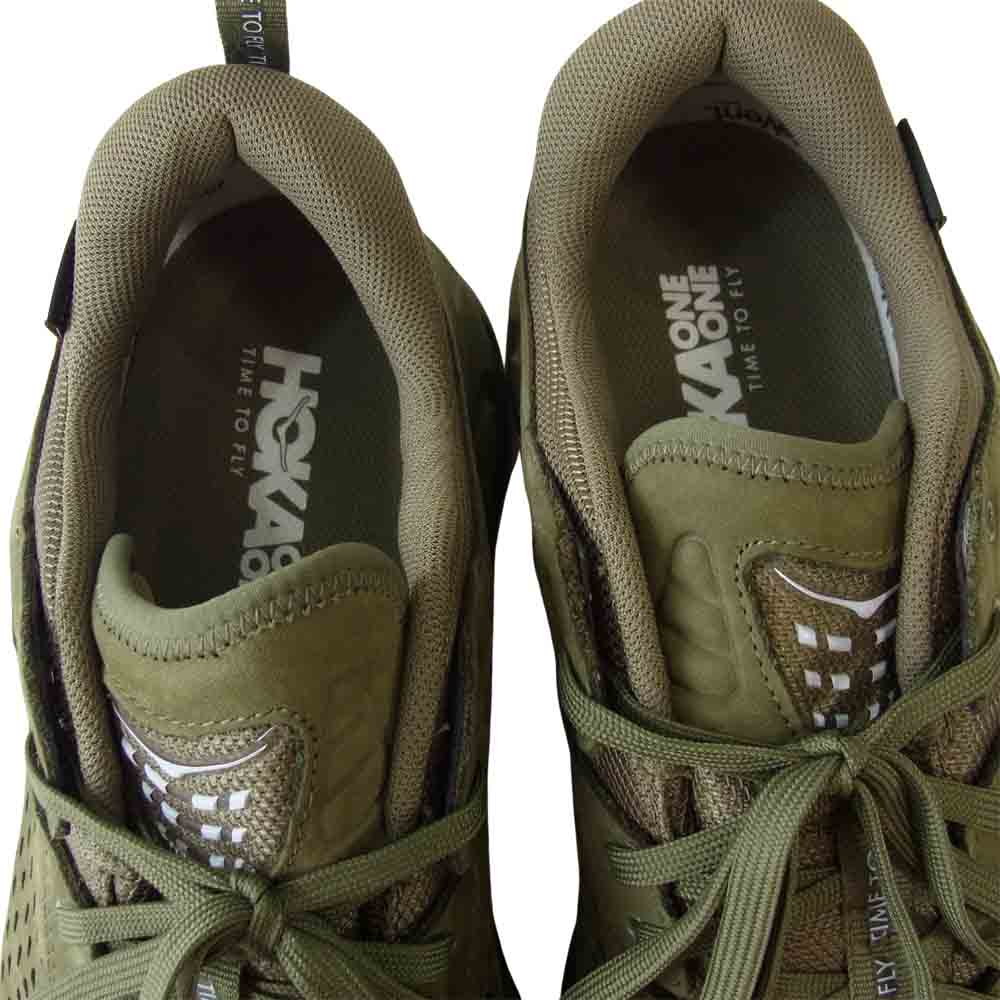 HOKA ONE ONE ホカ オネオネ 1105689 M TOR ULTRA LOW WP JP トゥ ウルトラ ロー ウォータープルーフ スニーカー カーキ系 28.5【新古品】【未使用】【中古】