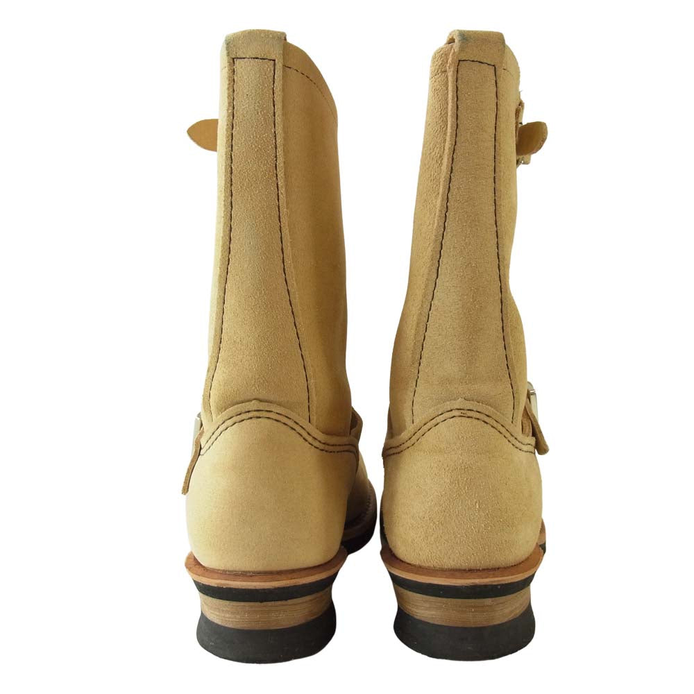 RED WING レッドウィング 8268 極美品 ENGINEER BOOTS スエード エンジニアブーツ ベージュ系 7.5【美品】【中古】