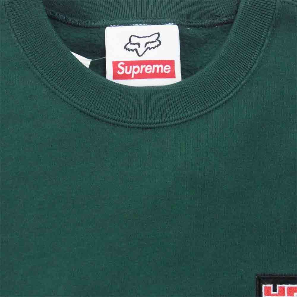 Supreme シュプリーム 19AW Honda x Fox Racing Crewneck ホンダ フォックスレーシング クルーネック スウェット グリーン系 S【新古品】【未使用】【中古】