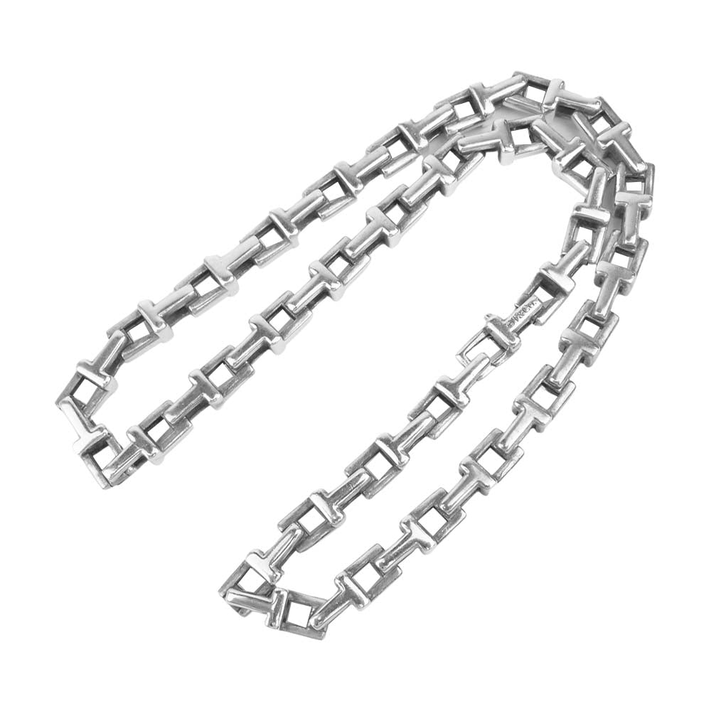 TIFFANY&Co. ティファニー 国内正規品 Tチェーン  ラージ ネックレス L シルバー系【中古】