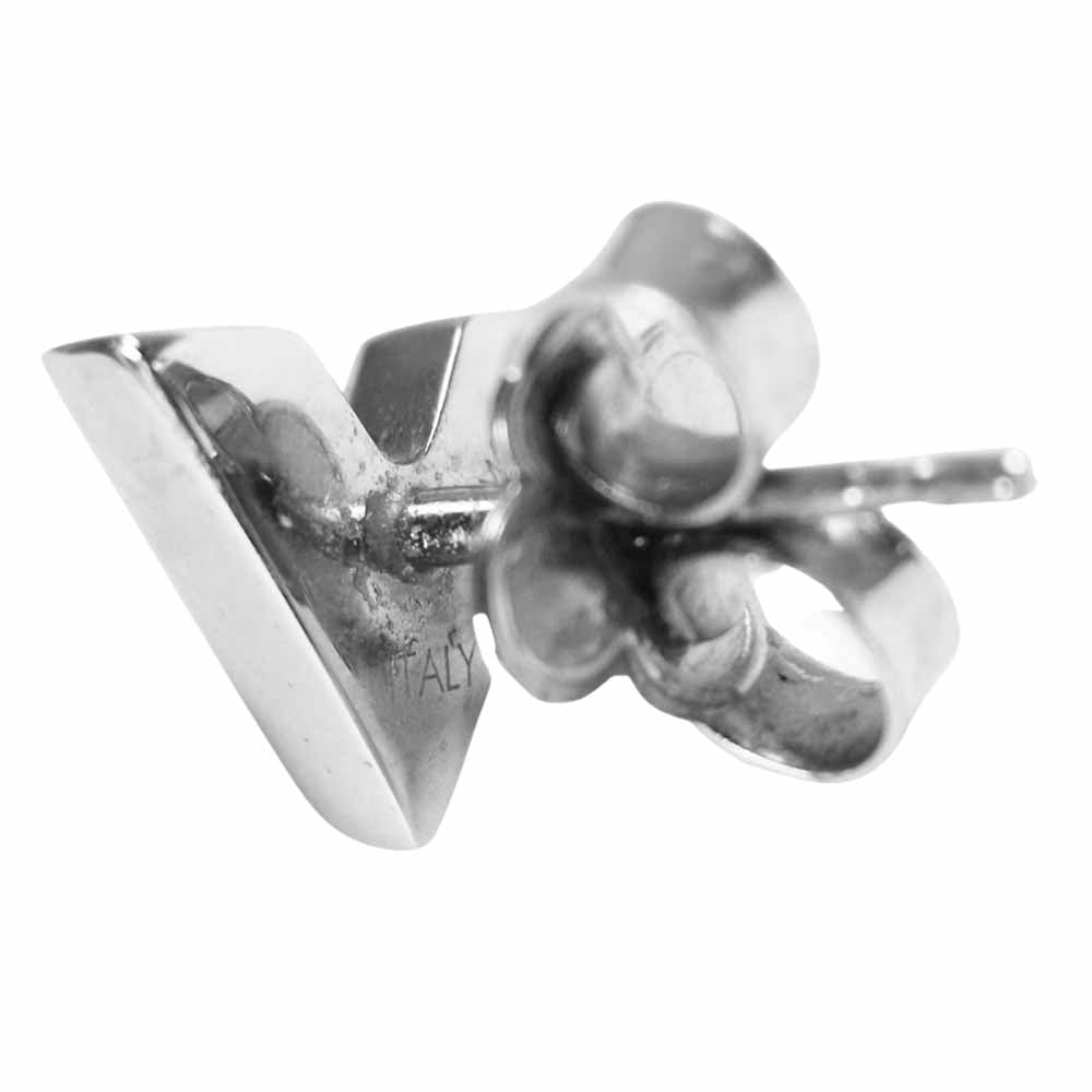 LOUIS VUITTON ルイ・ヴィトン M63208 スタッズ エッセンシャル V ピアス 片耳 シルバー系【中古】