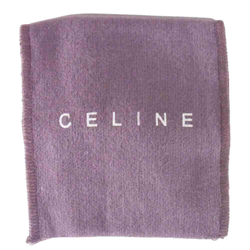 CELINE セリーヌ マカダム ロゴ ピアス 両耳ピアス マカダムロゴ シルバー系【中古】