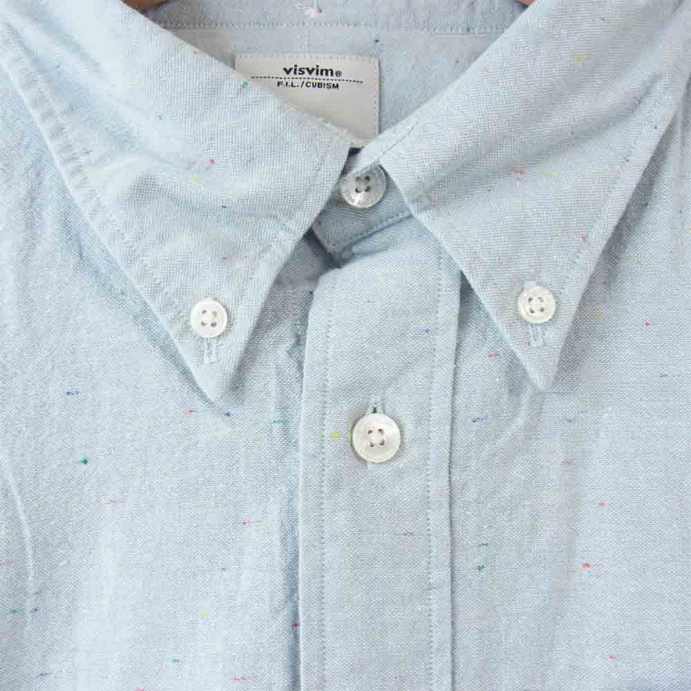 VISVIM ビズビム VS0001934-04 V+V OXFORD KUBA SHIRTS B.D ボタンダウン オックスフォード キューバ シャツ ブルー系 2【極上美品】【中古】