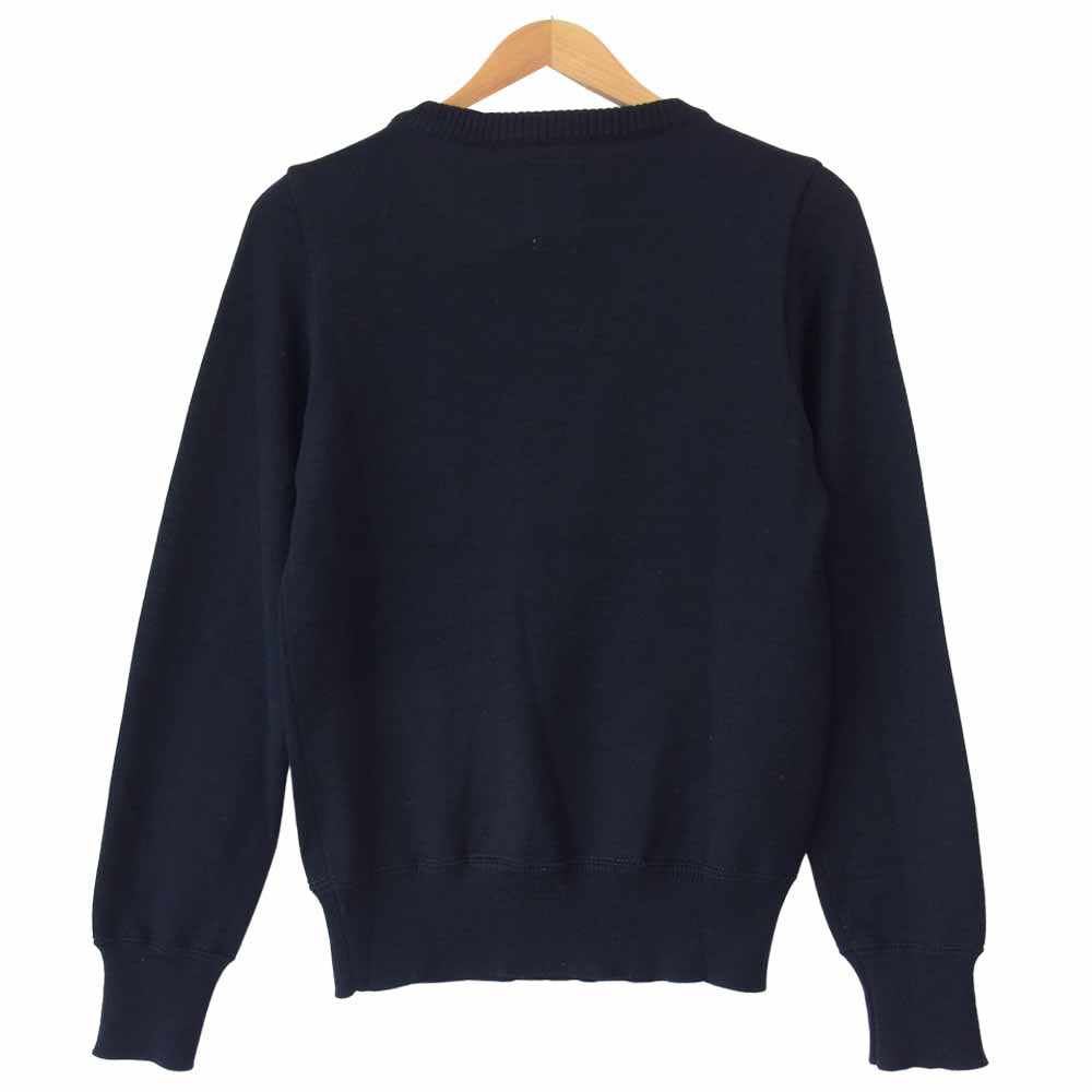 VISVIM ビズビム 15SS  0115105015002 CREW NECK SWEATER FR クルーネックニット ネイビー系 1【美品】【中古】