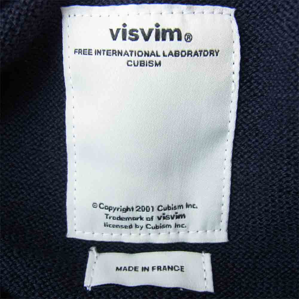VISVIM ビズビム 15SS  0115105015002 CREW NECK SWEATER FR クルーネックニット ネイビー系 1【美品】【中古】