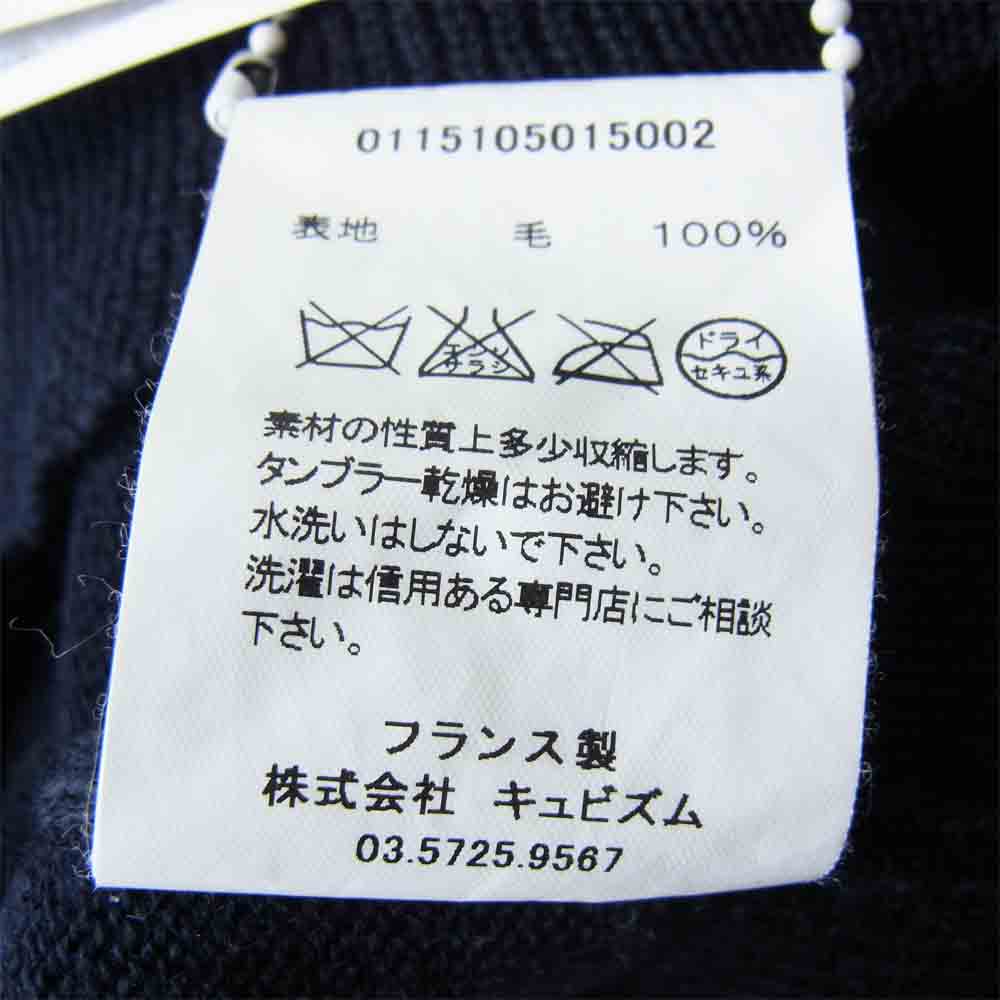 VISVIM ビズビム 15SS  0115105015002 CREW NECK SWEATER FR クルーネックニット ネイビー系 1【美品】【中古】
