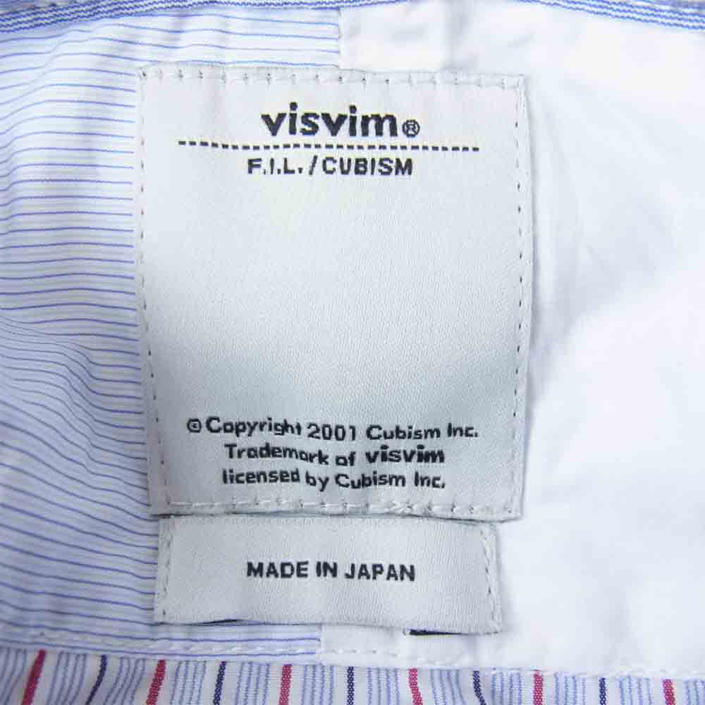VISVIM ビズビム 16SS 0116105011023 LONG RIDER SHIRT L/S FLUX P.W ライダー シャツ ブルー系 3【中古】